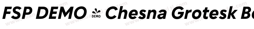 FSP DEMO - Chesna Grotesk Bold字体转换
